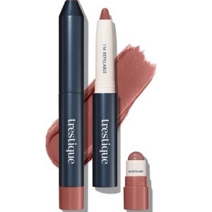 trèstique 2-in-1 Refillable Matte Lipstick & Balm – Pacific Peony